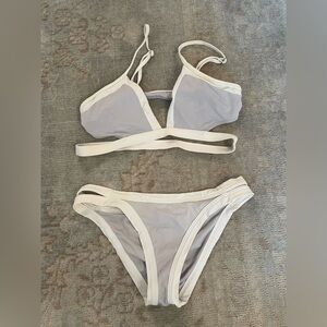 L Space White/Grey Bikini